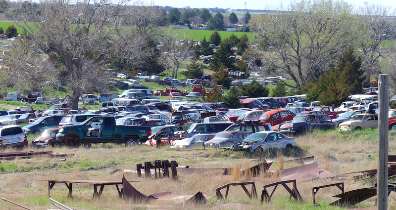 Illustration for article titled Help Us Spot the Incredible Cars in This Kansas Junkyard